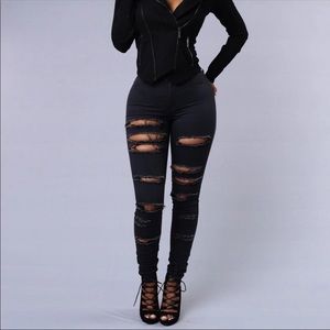 Fashion Nova Slash & Burn Jean